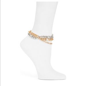 8 Other Reasons Triple Metal Anklet Pack Set